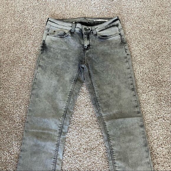 Zara Gray Acid Washed Denim Jeans - Picture 2 of 4